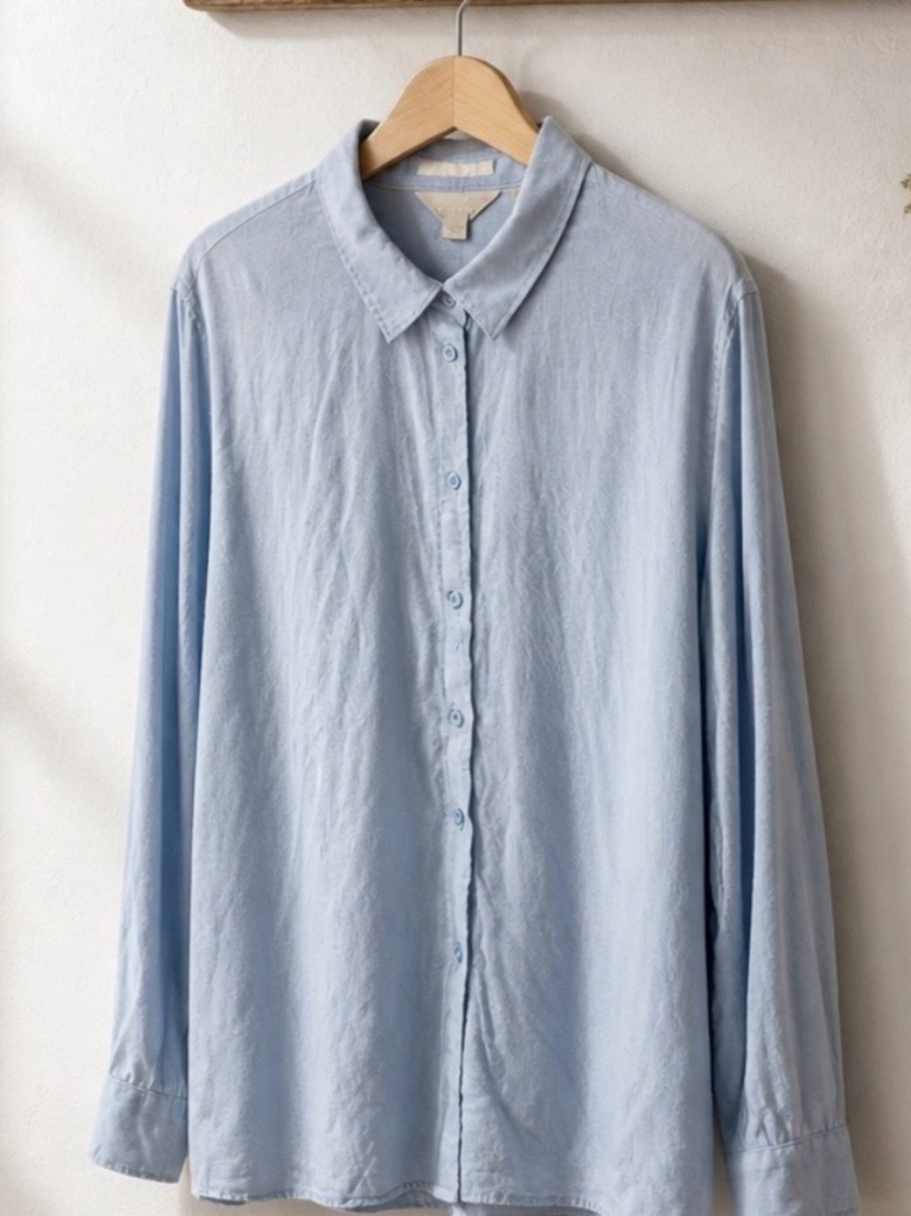 Ted Baker Pale Blue Long-Sleeve Button-Up Shirt